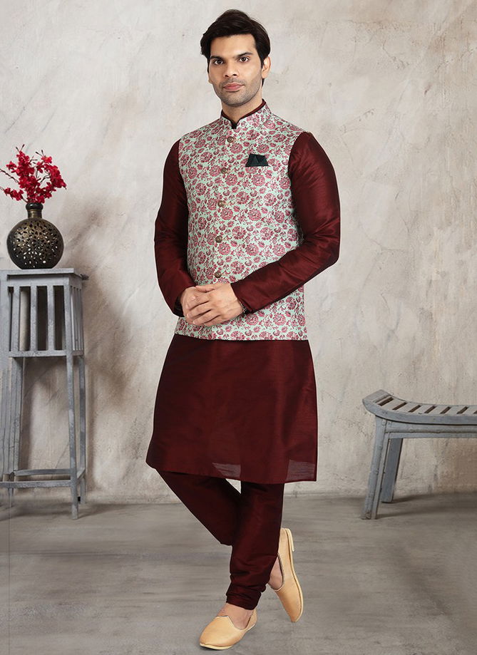 Festive Wear Wholesale Kurta Pajama With Jacket Collection